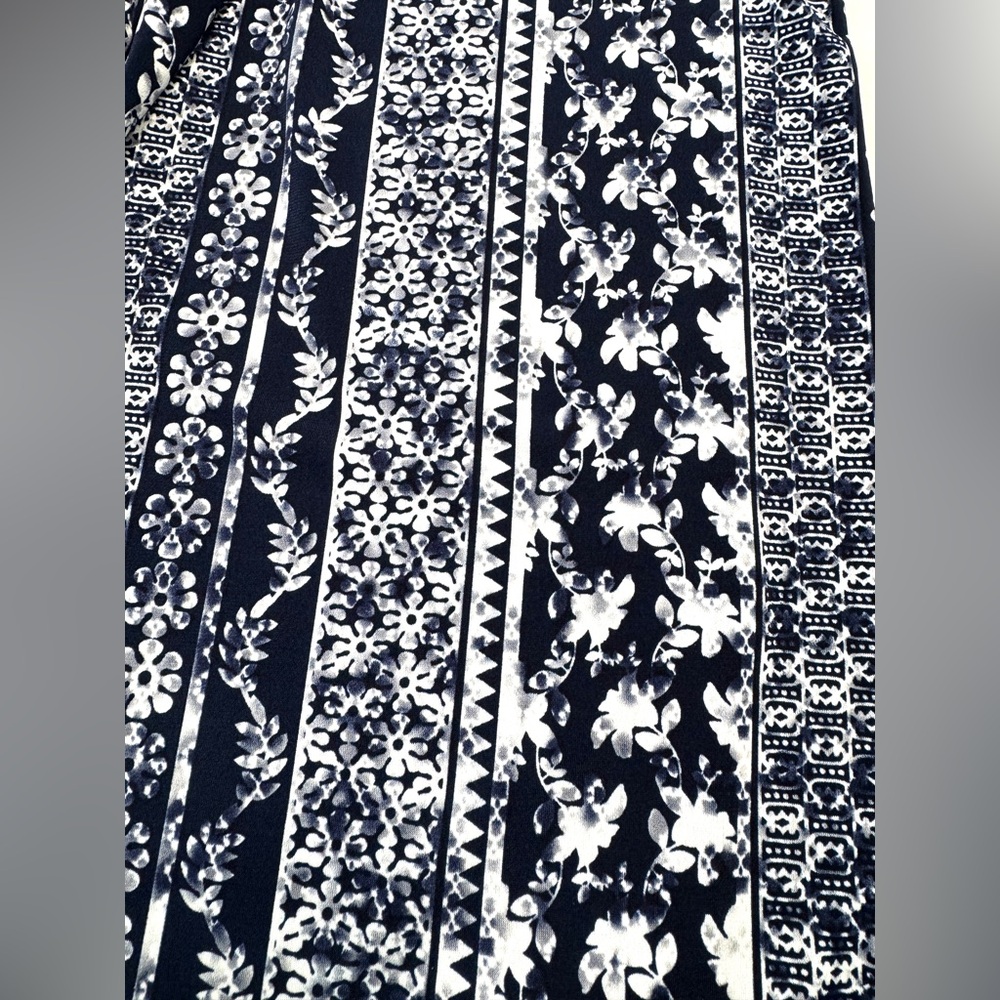 Connected Apparel Navy Maize Patterned Jumpsuit S… - image 7